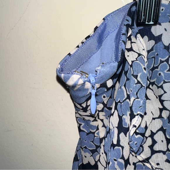 Lauren Ralph Lauren Women’s 16 Floral Tiered Lined Skirt Blue Preppy Casual Y2K - Picture 5 of 10